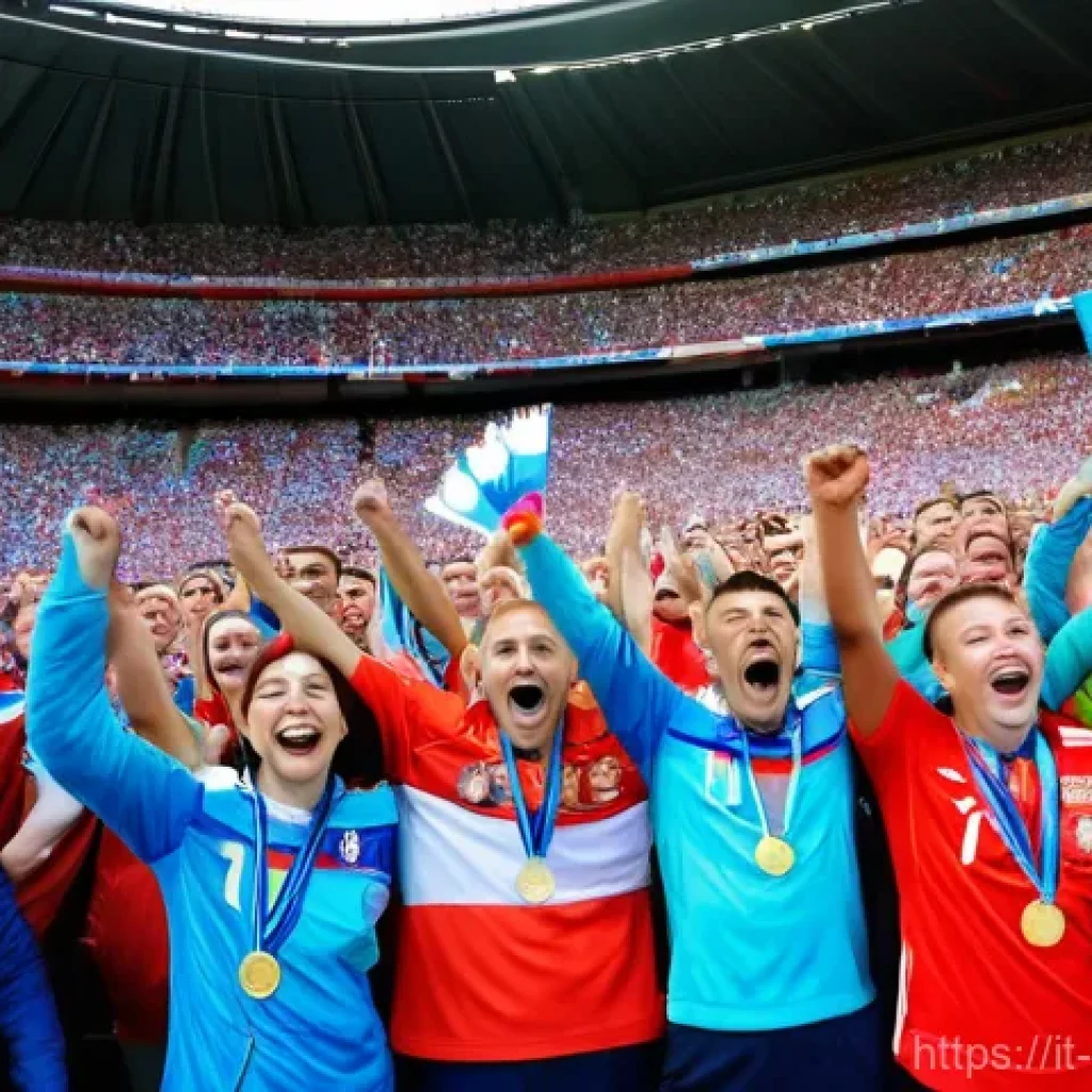 러시아에서 인기 있는 스포츠 - **Prompt 1: Russian Football Fan Celebration**
    "A wide, dynamic shot of a diverse group of Russi...