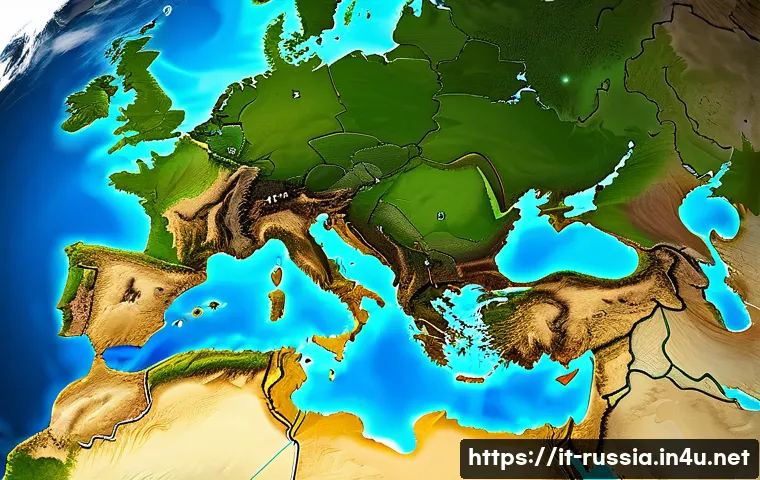 러시아 자원 개발 프로젝트 - **Prompt 1: The Eurasian Energy Silk Road**
    "A dynamic, high-angle shot of a sprawling, futurist...